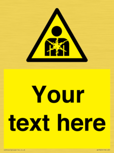 Custom Warning substance or mixture presenting a health hazard